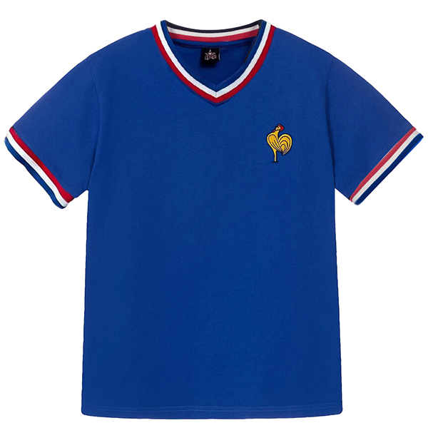 France maglia da casa retrò uniforme da calcio da uomo prima divisa da calcio maglia sportiva 1971